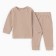 Kit for children (T-shirt/pants), dark beige color, height 74-80 (9 -12 m)
