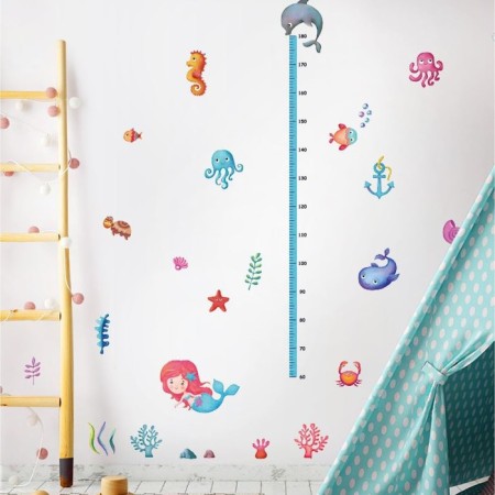 Stick plastic interior color rosteomer "mermaid in the sea" 50x70 cm