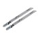 Files for tundra jigsaws, on wood, straight cut, HCS, 75/100 x 2.5 mm, 2 pcs.
