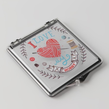 Magnetic needle "Hobby", with needles, 7 × 8 cm, black color-1
