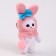 Soft toy "Bunny in a hat" on a key fob, 12 cm