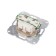 Mechanism 1st socket Kranz ceramics without grounding, hidden installation, 10a, beige KR-78-0244