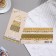 The envelope for the money "Make a desire!" embossing, cake, beige background, 16.5x8.5 cm