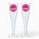 A set of champagne glasses with Antistress stickers 150 ml 6 pcs