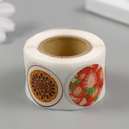 Stick Paper "Fruits and Berries" d = 2.5 cm 252 pcs in the roll-2