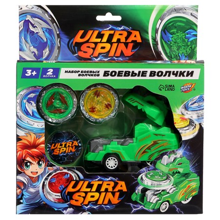 A set of wolves Ultra Spin "Dino", with a starting device, color green-14