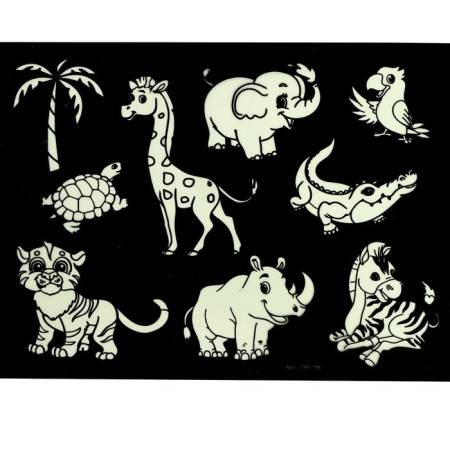 Set for drawing light + board write and mesh, animals-3