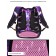School backpack, 37 x 30 x 16 cm, ergonomic back, Skyname R2, + keychain bear, purple R2-199