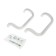 Hand-slop door, 300 mm, white