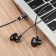Hoco M18 headphones, wired, inserts, microphone, jack 3.5 mm, 1.2 m, black