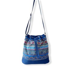 Bag bag, cord department, blue 