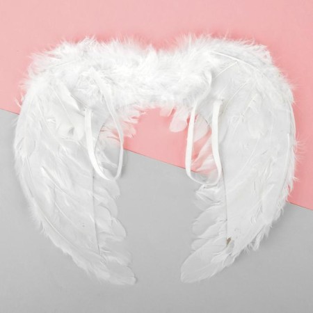 Angel wings, elastic band, white color-1