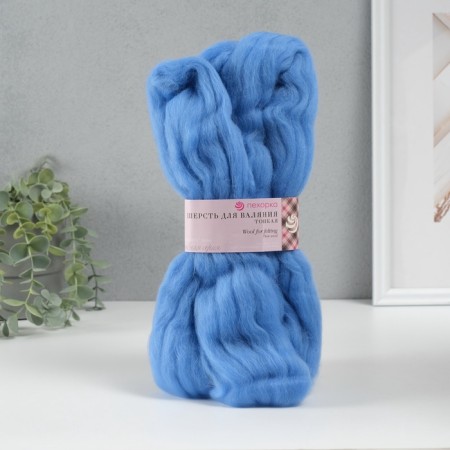 Fasting wool 100% thin wool 50g (15-t. Blue)