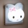 Nightmare "Bunny with a bow" LED white 8x7x8 cm Risalux
