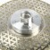 Diamond disk for cutting and grinding tundra, galvanic, continuous, dry cut, 125 mm, M14 993529