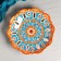 Rishtan ceramics "Flowers", 33 cm, 33 cm,