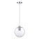 STL LUCE Sus. SL1056.113.01. Noor. 1x60 W, E27, 25x25x160 cm, chromium color