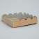Cookie box, confectionery packaging with PVC lid, "sparkling", 13 x 13 x 3 cm