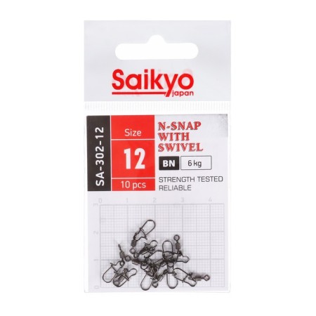 Twallow with the fastener Saikyo SA-302-12, 10 pcs