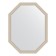 Mirror in the baguette frame, poisoned silver 52 mm, 69x89 cm