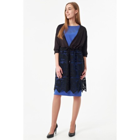Cardigan female, size 42, black color-2