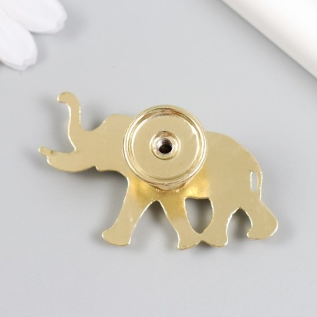 Pen for the casket metal "Indian elephant" gold 3.3x5.8 cm-2