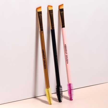 Makeup brush, bilateral, with a brush, 15 (+/- 1) cm, color mix-4
