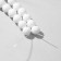 Beads on thread No. 10 Agat Bely, 38 beads