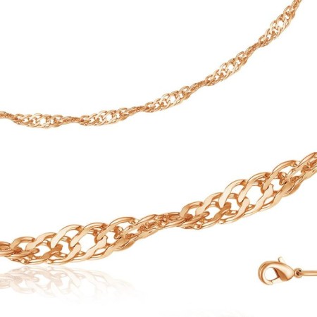 The Singapore weaving chain, gilding, 50 cm