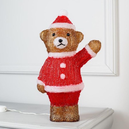 LED figure "Bear Bear" 25 × 40 × 14 cm, acrylic, 40 LED, 220 V, glow of white-1