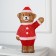 LED figure "Bear Bear" 25 × 40 × 14 cm, acrylic, 40 LED, 220 V, glow of white