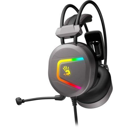Headphones with A4Tech Bloody Mc750 Gray Microphone 2.3M MONITERIA USB heading (MC750 GREY)-7