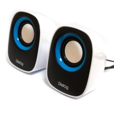Компьютерные колонки 2.0 Dialog Colibri AC-06UP, 2х6 Вт, Jack 3.5 мм, USB, белые