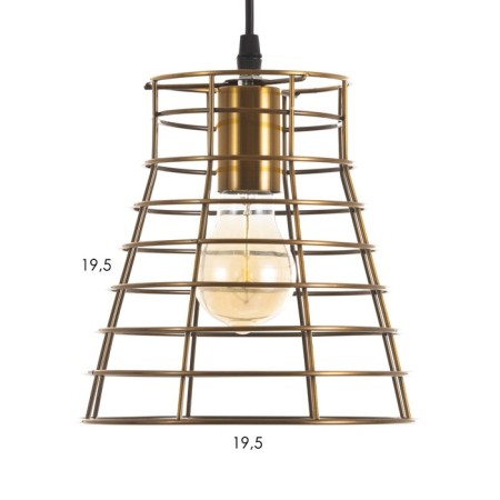 Bayerlux lamp "Crohn" E27 40W gold 20x20x18-118cm-5