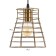 Bayerlux lamp "Crohn" E27 40W gold 20x20x18-118cm