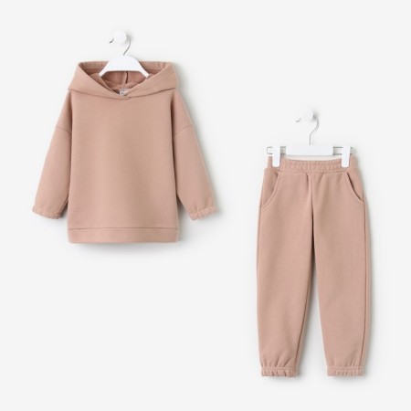 Kids (hoodies, trousers) minku beige color, height 158 ​​cm-6