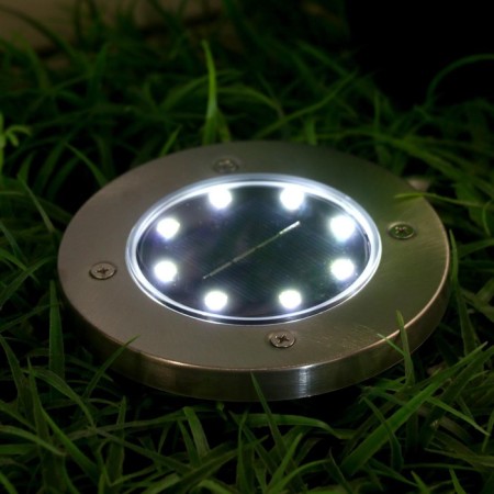 Garden lamp on the sunny battery, 11.5 × 13 × 11.5 cm, 8 LED, glow white glow-1
