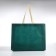 Beach bag without fastening, green color
