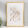 Photo frame Plastic "Mira" 25x35 cm, gold (plastic screen)