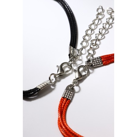 Bracelets "Demetrons" Love, black-red color, l = 17 cm-3