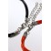 Bracelets "Demetrons" Love, black-red color, l = 17 cm