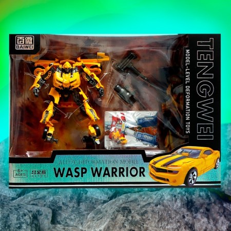 Warrior robot, transforms, with metal elements-9