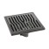Zein gap, 100x100 mm, vertical, d = 32 mm, stainless steel, gray