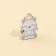 Earrings Clips and pendant "Queen", 8 x 9 cm