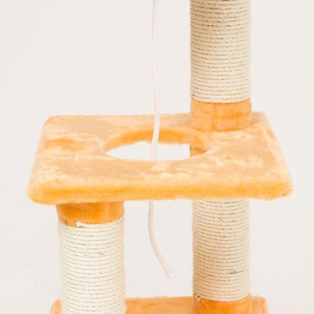 Complex with a house, lynks, claws, 35 x 35 x 105 cm, peach-5