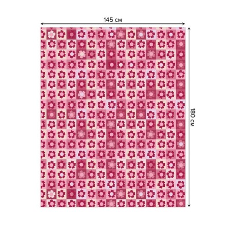 Tables on the table "Panel in a flower", rectangular, oxford, size 145x180 cm-1