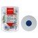 Davente Core eraser, synthetics, 37 x 37 x 10 mm, round, plastic holder, white (barcode on each eraser)