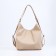 Bag Women's bag with zipper, beige color