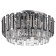 Ceiling chandelier TON 8XE14 40W, size 50x50x24 cm, color chromium