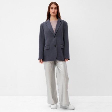 Women's jacket with buttons on the back MIST, R.XS-S, graphite-1